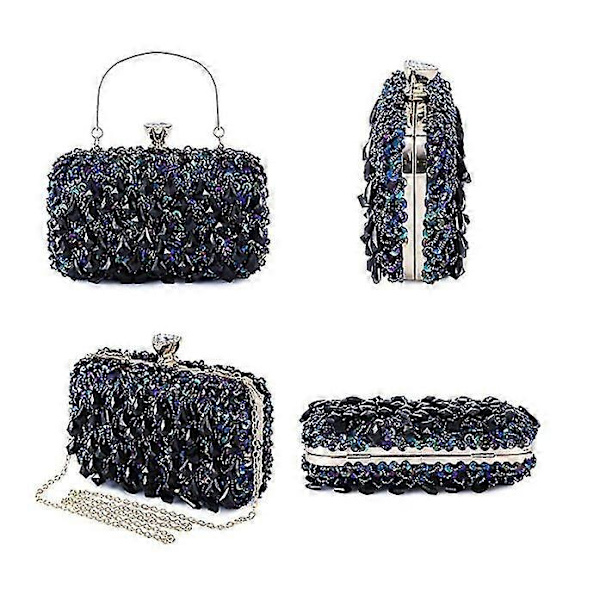 Iltalaukku Naiset Timantti Clutch Laukku Ketju Kiiltävä Strassi Käsilaukku Olkalaukku Häät Juhliin -FD4-