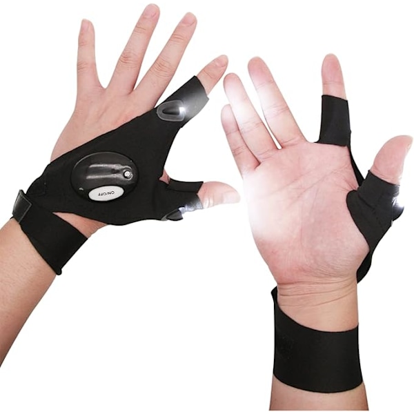 LED Lommelykthansker, Fiske LED Hansker, Store Hender, LED Lys Gl-AD4-