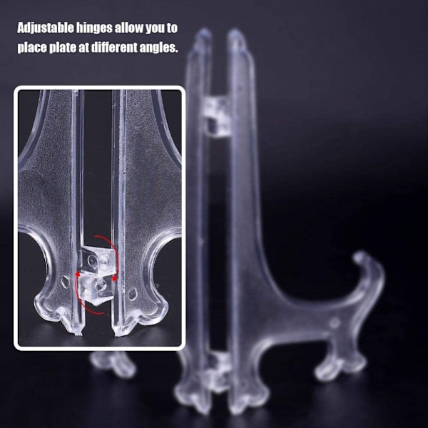 12-pack plaststafflier, tallriksställ, tallrikshållare, -AD4-