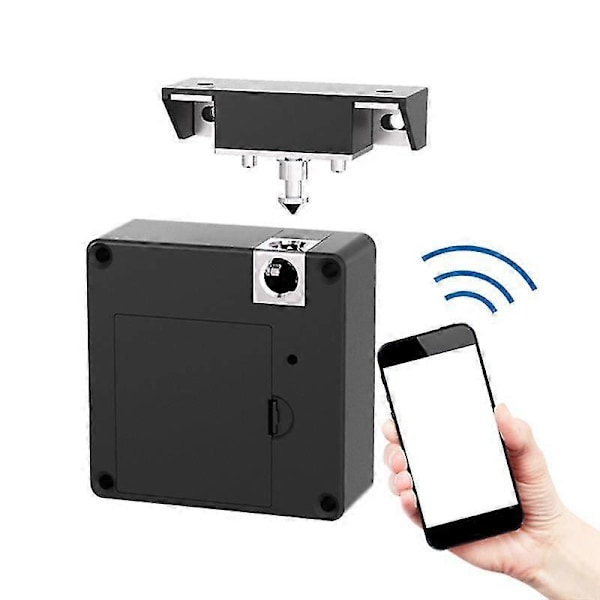 Reiätön lukko laatikkoon Bluetooth Näkymätön kaapin lukko Kaapin lukko Elektroninen älykäs kaapin lukko-AD4-