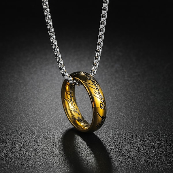 Lord of the Rings - The One Ring & Chain - Replica-AD4-