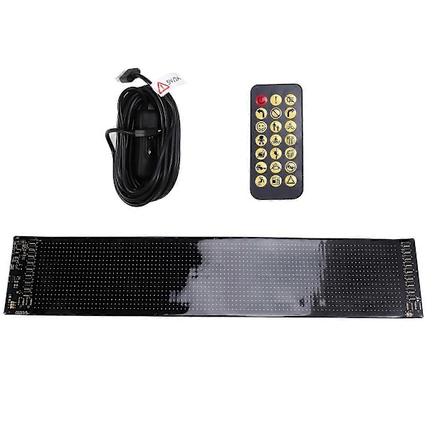 USB Bil Lastbil Display Skærm 16x96 LED Matrix Pixel Panel Lampe -AD10-