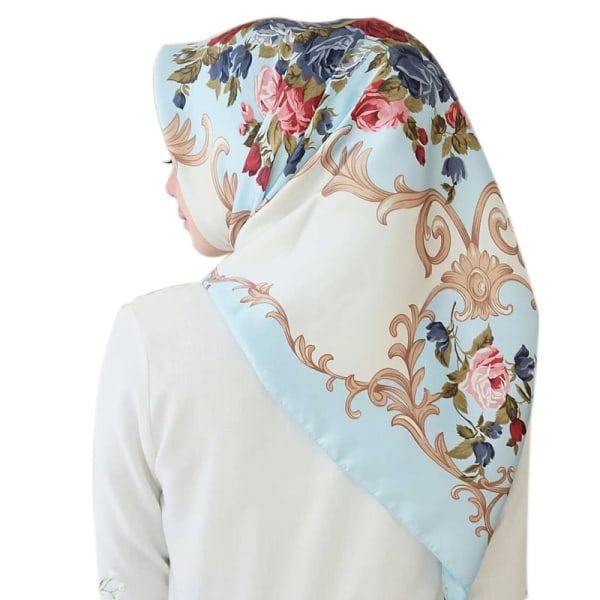 Halsklæde Silketørklæde Hår Dame Satin Firkant Bandana（1-stk. ）（Polyester）tilføj mere charme og elegance til dit daglige look. 6*90*90cm