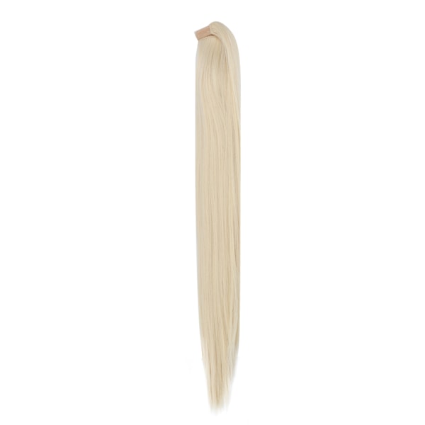 Lang, rett hårforlengelse hestehale parykk klips i hestehale falskt hår styling 01#-AD4-