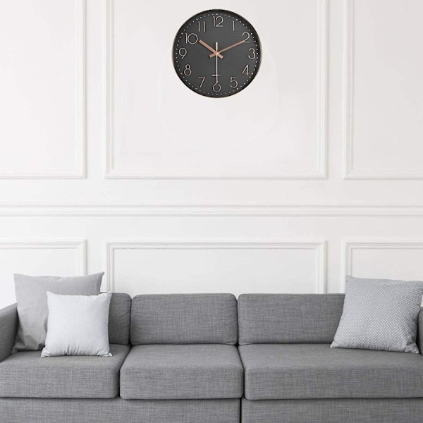 Bell - 12\" rosaguld på sort - Perfekt -AD6-