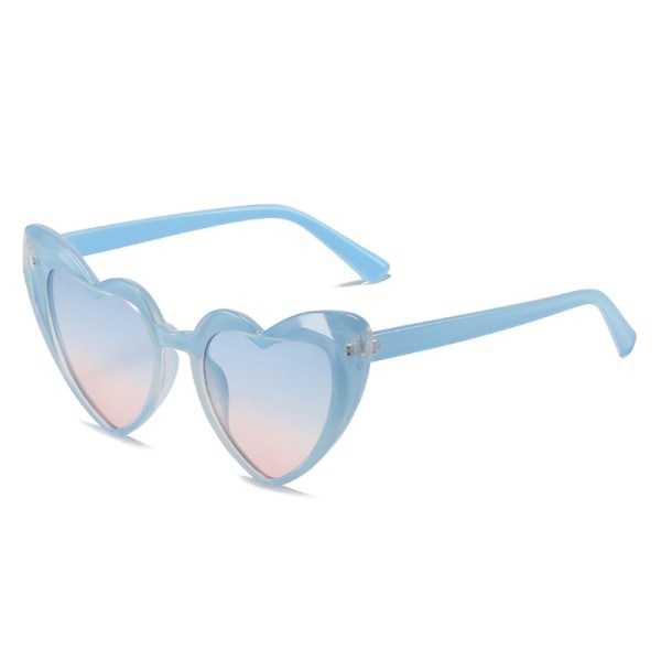 Hjärtformade Vintage färgglada solglasögon