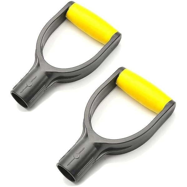 Spadehandtak for hagespader og river 2 stykker gul-svart-AD7-