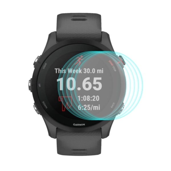 5 st för Garmin Forerunner 255 0,2 mm 9H härdat glas skärmskydd klockfilm-FD3-