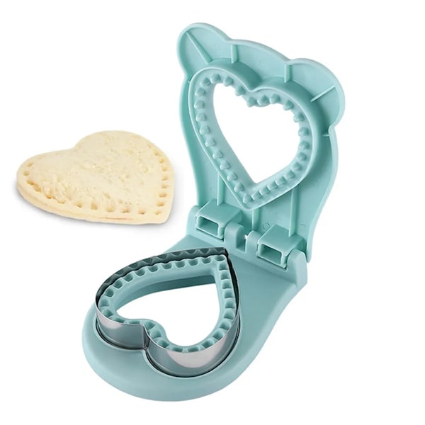 Sandwichform, Kutt og Forsegl, DIY Kakeform for Matboks og Bento-boks (Blå)-AD4-