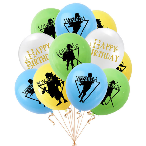 Ballongset för fest med Zelda-tema B