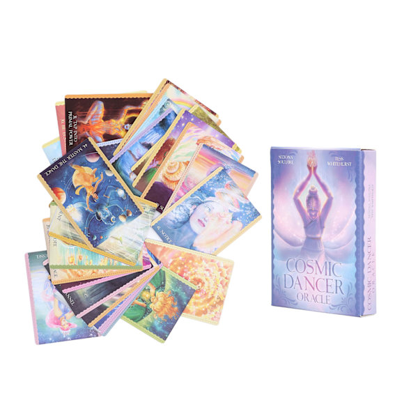 44 korttia Cosmic Dancer Oracle Tarot - englanninkielinen ennustuskorttipakka viihdyttävään lautapeliin