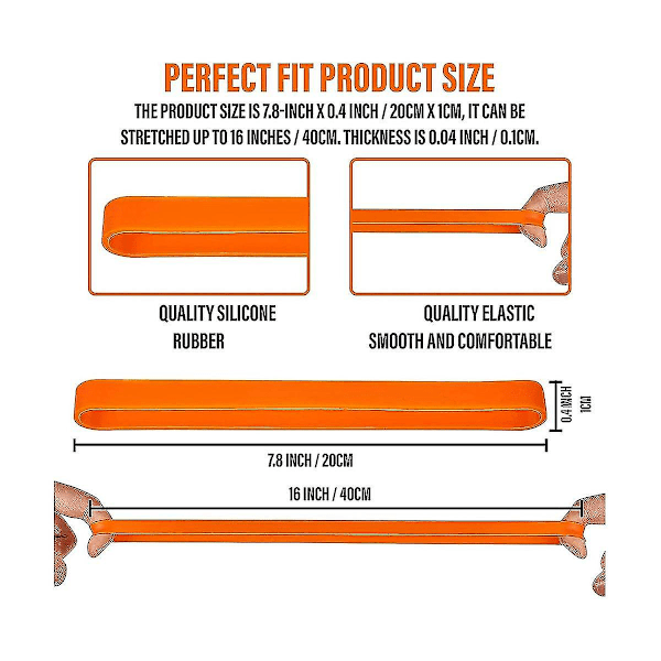 Store Elastikker, Tykke Elastikker Heavy Duty, Brede Elastikker, Gummibånd (20 stykker)-AD10-