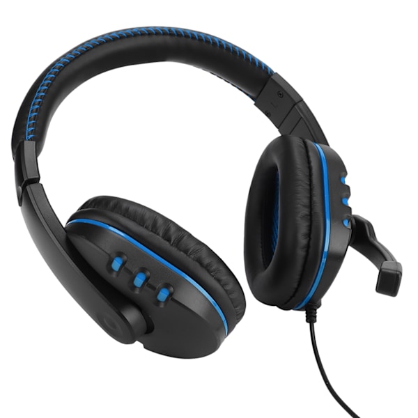 Hovedmonteret computer gaming headset høj ydeevne til PS4 (Blå Sort){GKS}-AD4-