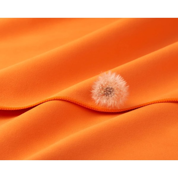Mikrofiberhandduk - orange färg 3 storlekar - kompakt, ultralätt och snabbtorkande - den idealiska sport- och resehandduken - stor (152*76 cm)