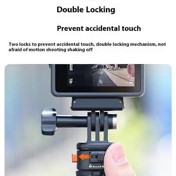För Gopro Action Camera Aluminiumlegering+PC Magnetisk Snabbkopplingsadapter+Bas-AD4-
