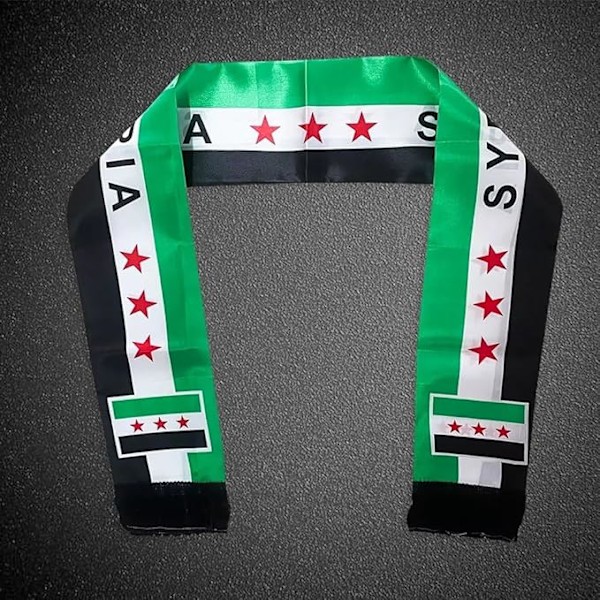 10 stk. Syrien flag tørklæde flag Syriske Arabiske Republik print tørklæde Arabiske gaver Syrisk flag bandana sjal til mænd kvinder{F2}-AD8-