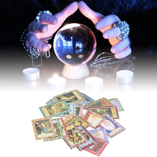 Interaktion Divination Spillekort Brætspil Kort Hologram Papir Tarotkort Engelsk Version