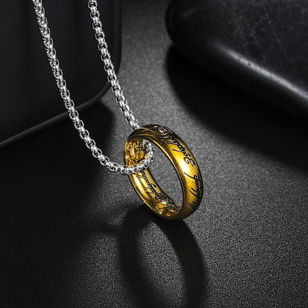 Lord of the Rings - The One Ring & Chain - Replica-AD4-