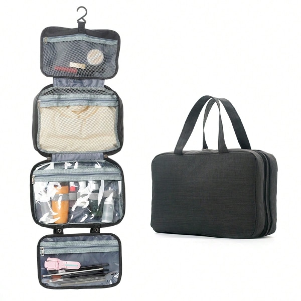 Travel Toiletry Bag Hanging Makeup Bag Foldable Cosmetic Bag