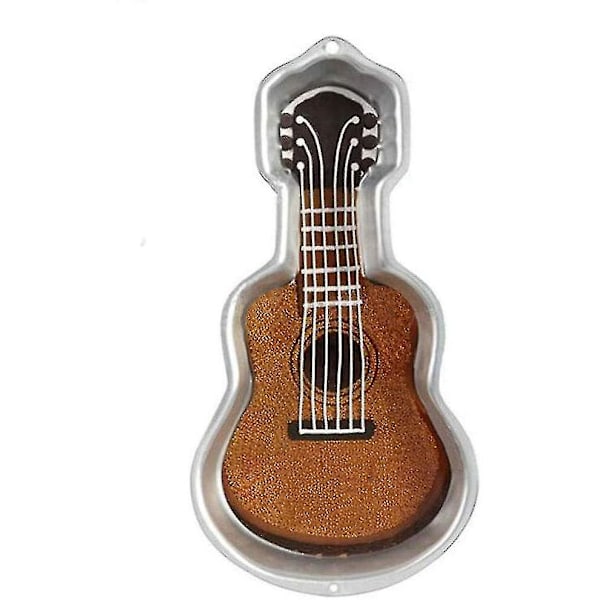 3D Aluminium Kageform DIY Guitarform Bageform Fødselsdagskageform Køkkentilbehør Kollega Gaver-AD4-