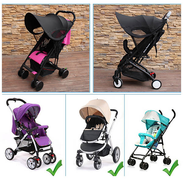 Solskydd för Barnvagn Sufflett Sommarskydd Kompatibel med Babyzen YOYO/YOYO+/ YOYO2 Barnvagn -FD4-