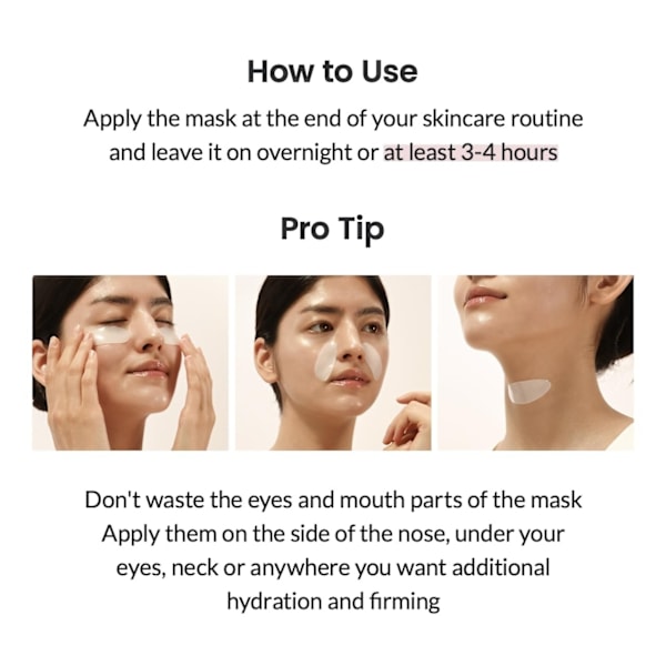10 stk. Biodance Bio-Collagen Real Deep Mask – Collagen Sheet Ansigtsmaske til natten -FD1-