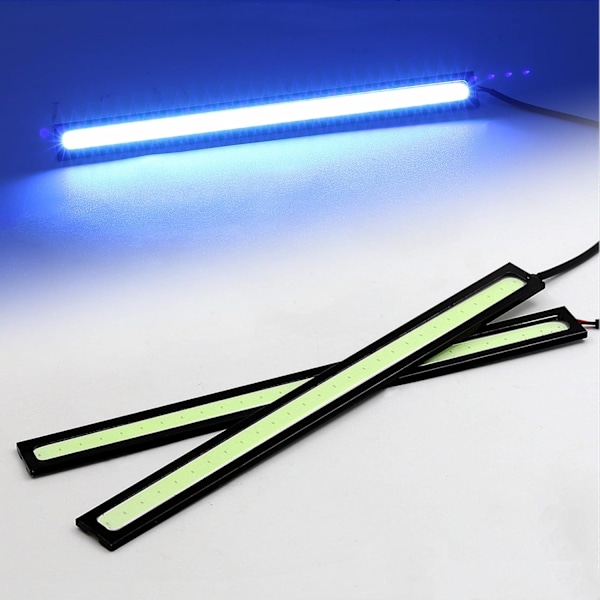 2 stk. LED-advarselslys til kørelys, bilens indre og ydre strimmel 12V Universal -FD3-