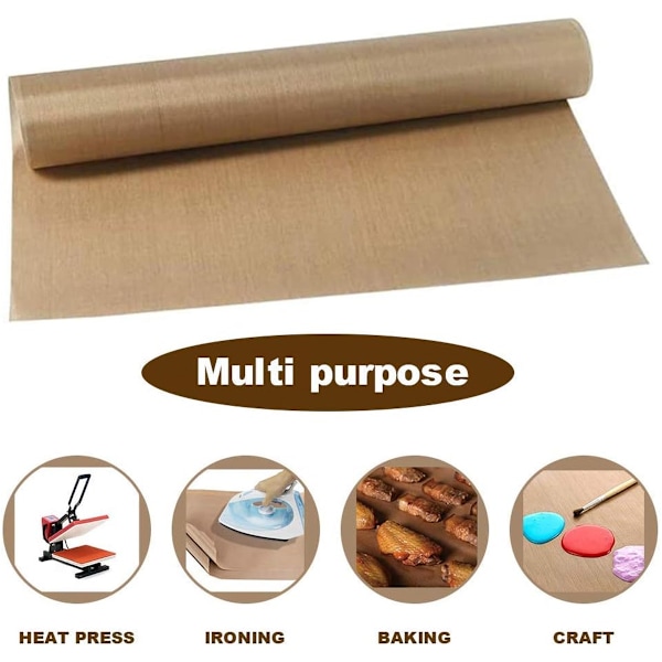 3-pakning 30*40 cm non-stick ark for varmepresse, non-stick ovnsbeskyttelse, varmebestandig håndverksmatte overføringsark -AD11-