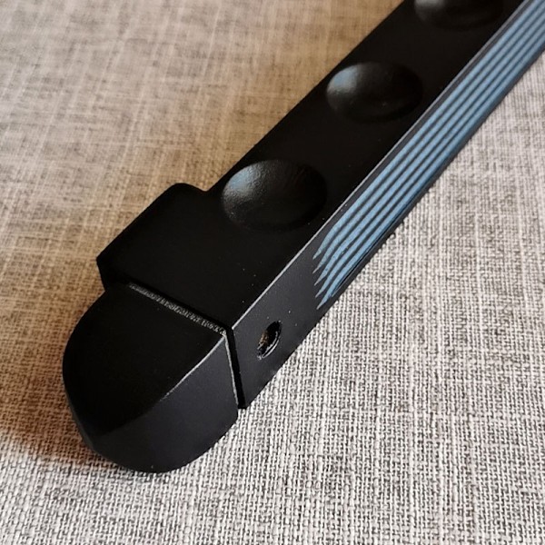 Väggmonterat biljardköställ 4 hål, svart-FD3-