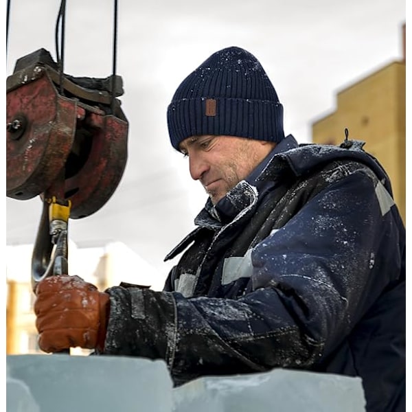 Vinter Beanie Daglig Hat - Termisk Polar Fleece Skidstrumpa Skalkeps för män och kvinnor