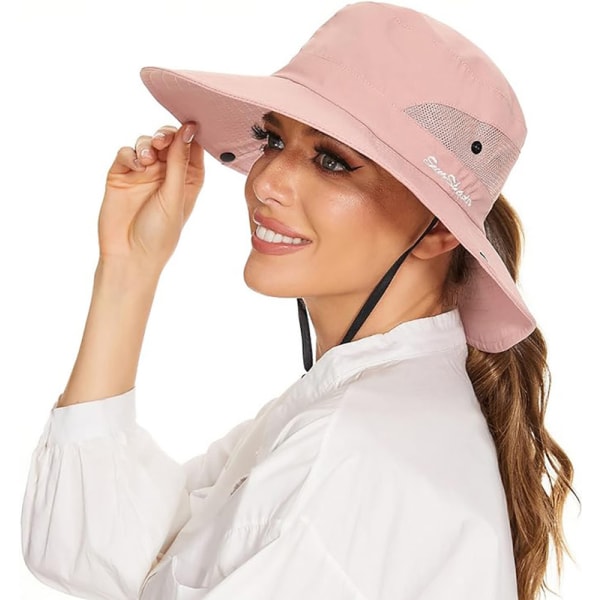 Solhatt mr dam UV-skydd 1 sommarmössa fiskehatt fiskehatt boonie fiskehatt pink