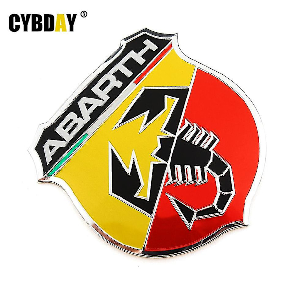 3D 3M Bil Abarth Metal Emblem Logo Dekal Klistermærke -FD3-