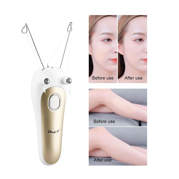 Elektrisk epilator til kvinder, krop, ansigtsbehandling, hårfjerning, fjerfjerner, bomuldstråd, depilator, damebarbermaskine