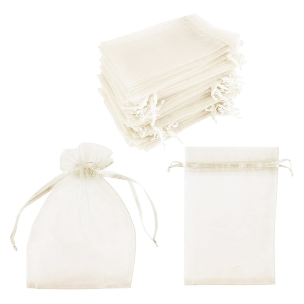INF Organzapussit 100 kpl Kerma Creme 10x15 cm