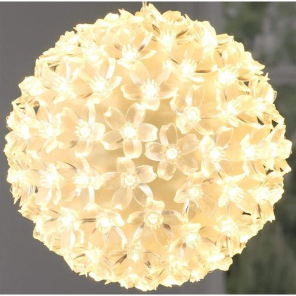 Bambelaa! 100 LED lyskugle varm hvid juledekoration kugle -FD4-