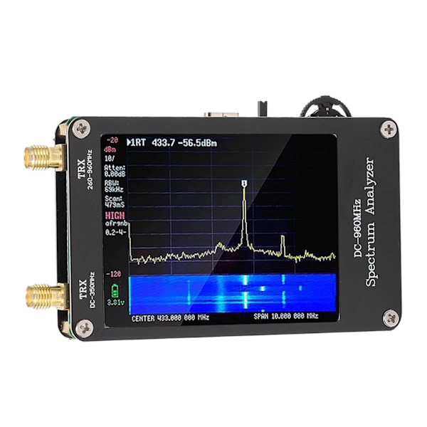 Spektrumanalysator MF HF VHF UHF Ingång 4 Lägen 2,8 Tums Pekskärm Bärbar Spektrumanalysator Signalgenerator -AD6- 2.5