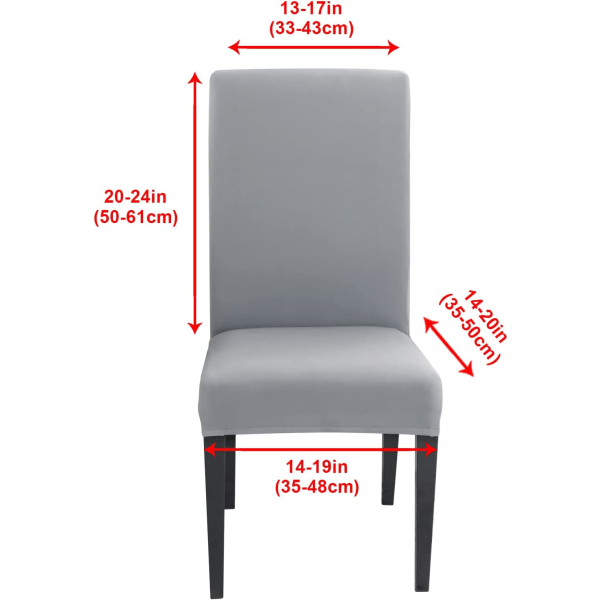 Stretch trekk Sett med 6 trekk Universal vaskbar-AD4-