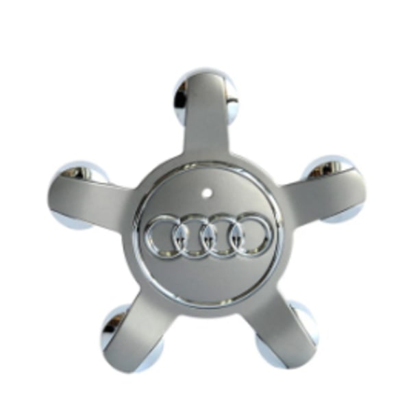 4 stk Audi hjulkapsler for Audi Five Claw navkapsler Grå Five Claw bildekk senter logo -AD11-