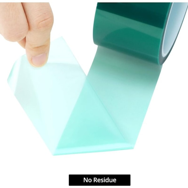 2 rullar värmetålig tejp för sublimering, 50 mm x 33 m, högtemperaturtejp för elektroniska tryck (grön) -AD6-