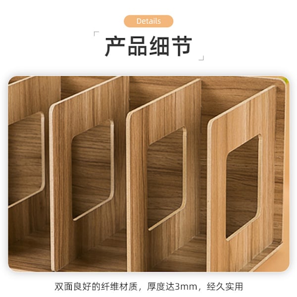 Foldbar CD-reol i træ DVD-reol Bogreol{f2}-AD8-