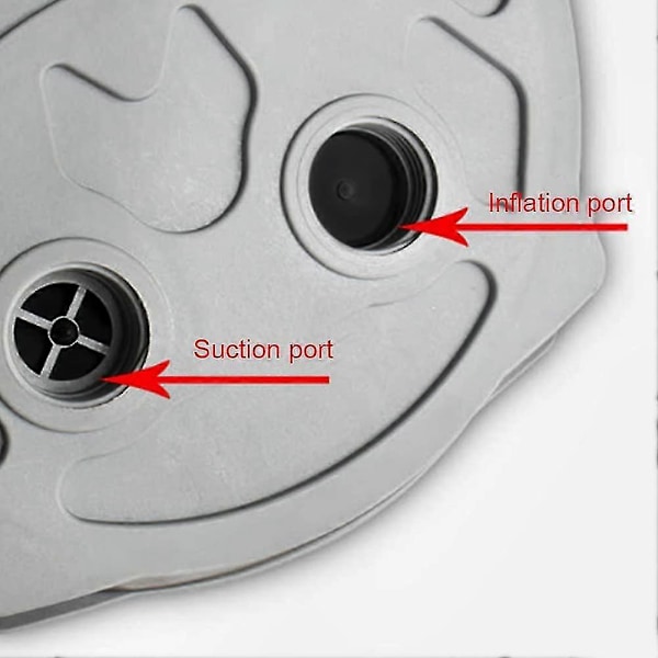 Fotpumpe for oppblåsbare ting Belger Fotpumpe Oppblåsbar Båt Pedalpumpe Portabel Luftpumpe for Luftmadrass Seng 1 stk grå-AD10-