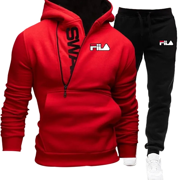 Collegepaita ja housut -setti miesten vaatteet miesten urheilusetti miesten muoti puvut uusi kaksiosainen miesten treeniasu syksy miesten vaatteet harmaa grey 4XL