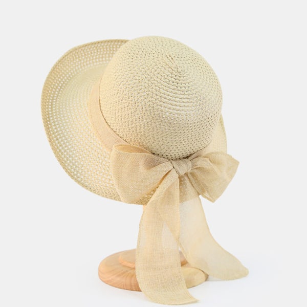 Roll up halmhatt för kvinnor Beach Hat Portable Justerbar