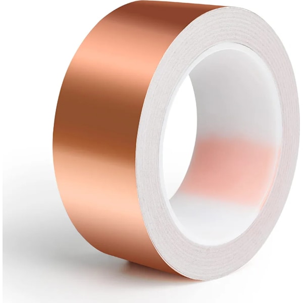Koppartejp mot sniglar, 30mm x 20m snigelstaket snigelskydd för upphöjda bäddar, självhäftande koppartejp-AD4-