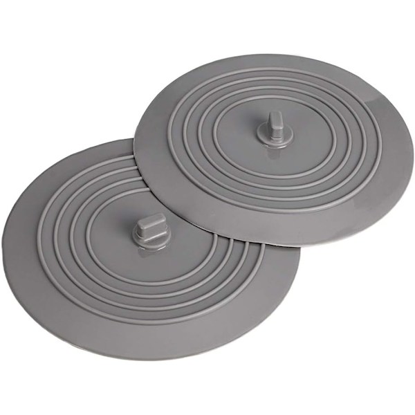 2-pack 6 tum universal silikongummi - badkarspropp avloppsplugg lock för kök badrum handfat badkar -AD7-