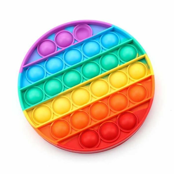Fidget Leksak - Pop Cirkel Olika Färger MultiColor Regnbåge