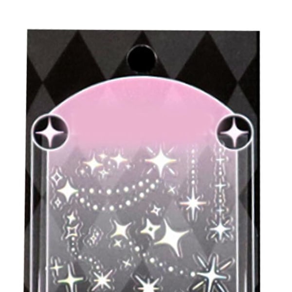 Laser Kpop Photocard -tarra PVC-tähti, hienoja korkean tarttuvuuden glitter-tarroja DIY-taiteeseen ja käsitöihin