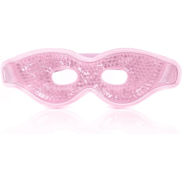 Kylande ögonmask, återanvändbar gelmask för svullna ögon, varm/kall terapi för huvudvärk -AD11- 1PCS