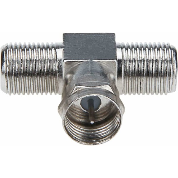 Koaksialkabelsplitter, 2-pakning TV-splitter Type F hann til 2 F hunn-AD4-