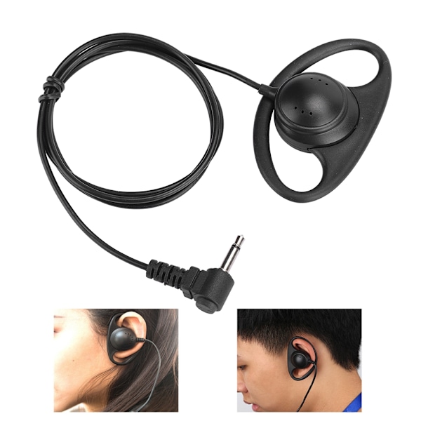 st Mobiltelefon 3,5 mm Stor Högtalare Öronhängande Headset Endast Lyssning Hörlurar utan Mikrofon {GKS}-AD4-